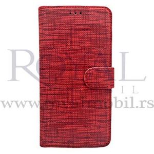 Futrola TEXTILE FLIP za Samsung Galaxy A50 crvena