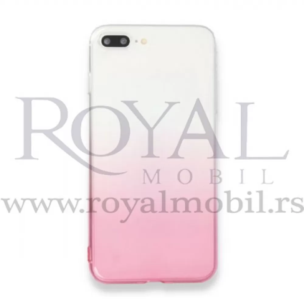 Silikonska futrola OMBRE SOFT za iPhone 8 roze 