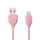 USB data kabal REMAX LESU RC-050i iPhone 5G/5S/5C/SE/6/6 Plus 1m roze