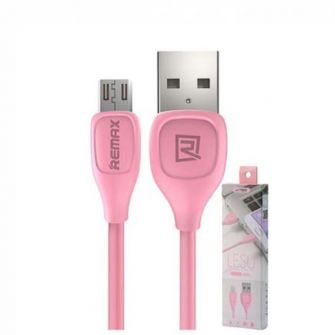 USB data kabal REMAX LESU RC-050m micro 1m roze