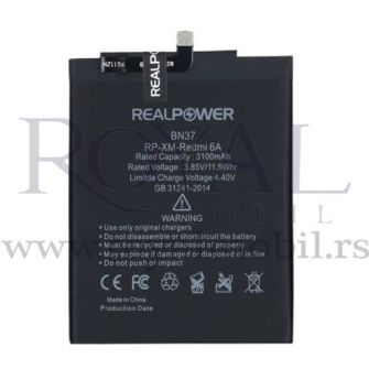 Baterija REALPOWER za Xiaomi Redmi 6 / Redmi 6A Bn37 (3100mAh)