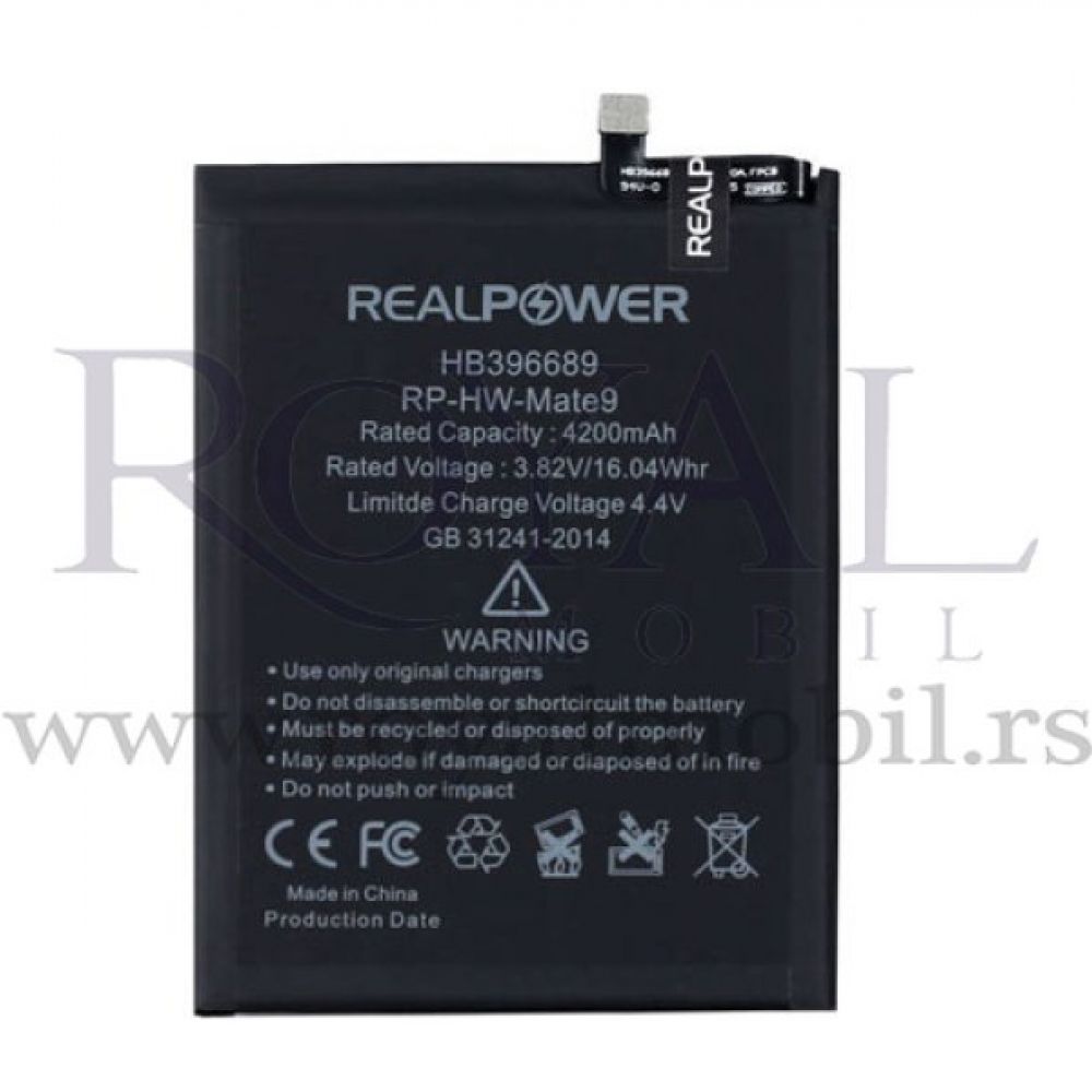 Baterija REALPOWER za Huawei Mate 9 / Y7 2019 / Y7 Pro 2019 / Y9 2019 (Hb396689ecw) 4200mAh