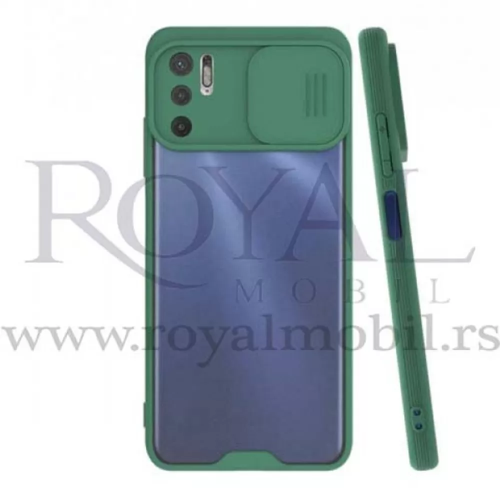 Futrola FULL PROTECT CAMERA sa okvirom za Xiaomi Redmi Note 10 5G maslinasto zelena