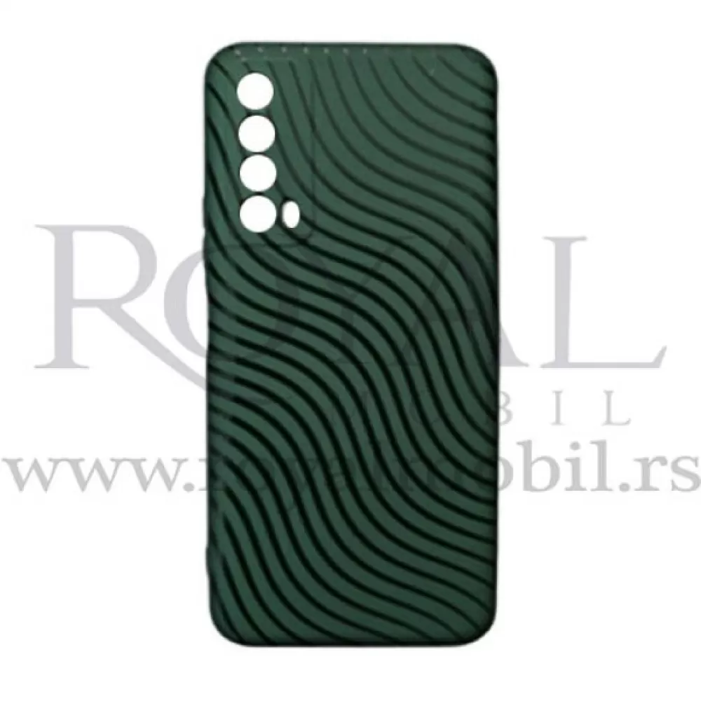 Futrola Soft Print GEOMETRIK No6 za Huawei P Smart 2021 / Y7a maslinasto zelena