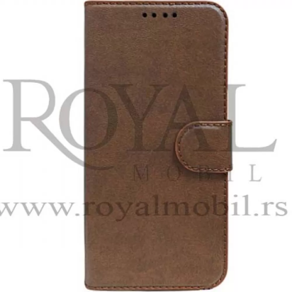 Futrola ROYAL FLIP za Xiaomi Redmi Note 11 / Note 11T / Note 11S / Poco M4 Pro 5G braon