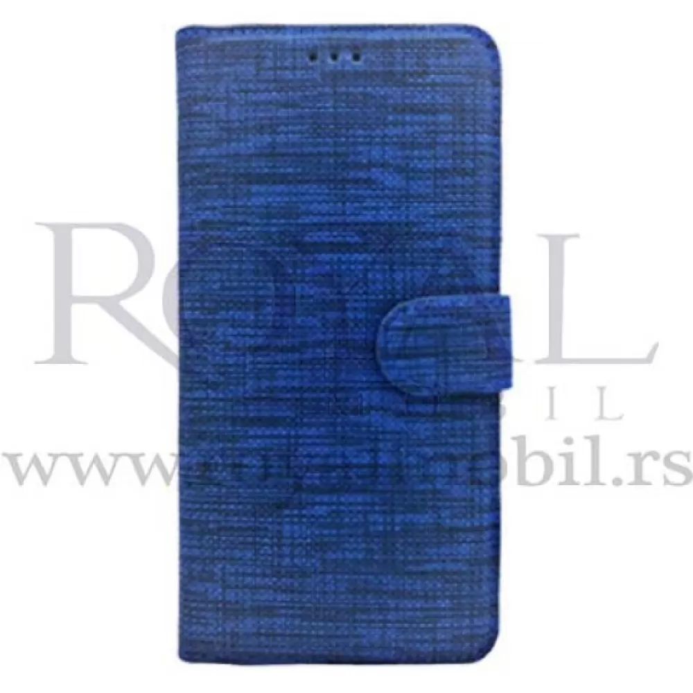 Futrola TEXTILE FLIP za Samsung S22 Plus plava