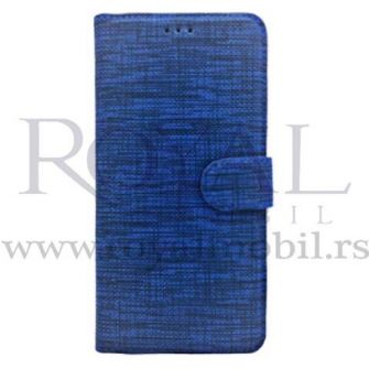 Futrola TEXTILE FLIP za Samsung Galaxy S22 Ultra plava