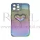 Futrola CLEAR SEDEF HEART za iPhone 13 Pro (6.1) siva