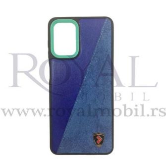 Futrola LEATHER TEXTIL za Xiaomi Redmi Note 9 plava