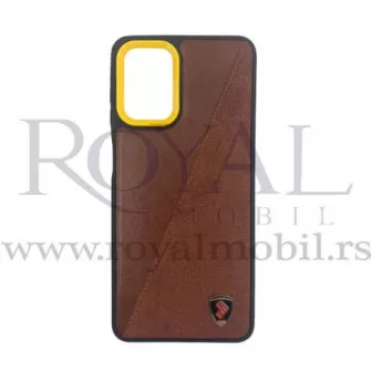 Futrola LEATHER TEXTIL za Xiaomi Redmi Note 10 5G braon