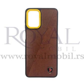 Futrola LEATHER TEXTIL za Xiaomi Redmi 10C braon