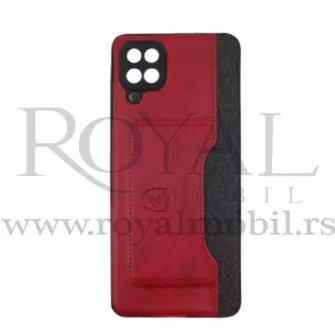 Futrola LEATHER TEXTIL sa dzepicem za iPhone 13 (6.1) crvena