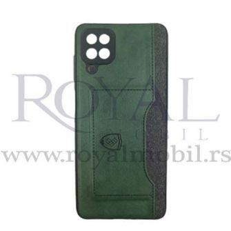 Futrola LEATHER TEXTIL sa dzepicem za Xiaomi Redmi Note 9S / Note 9 Pro maslinasto zelena