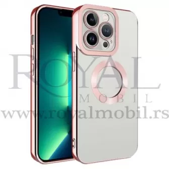 Futrola CIRCLE METALIK za iPhone 14 Pro (6.1) roze