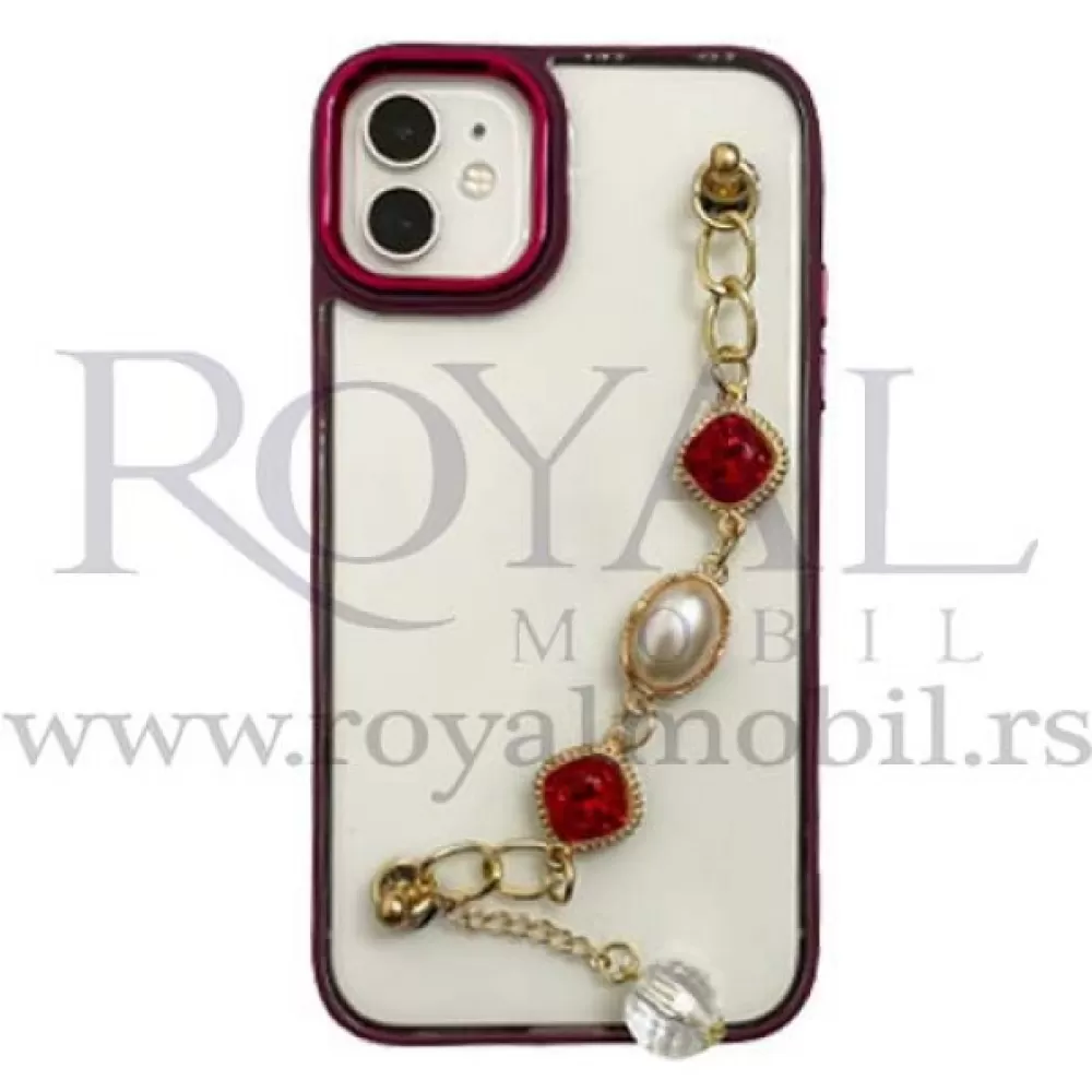 Futrola BAMPER CHAIN za iPhone 14 Plus (6.7) bordo