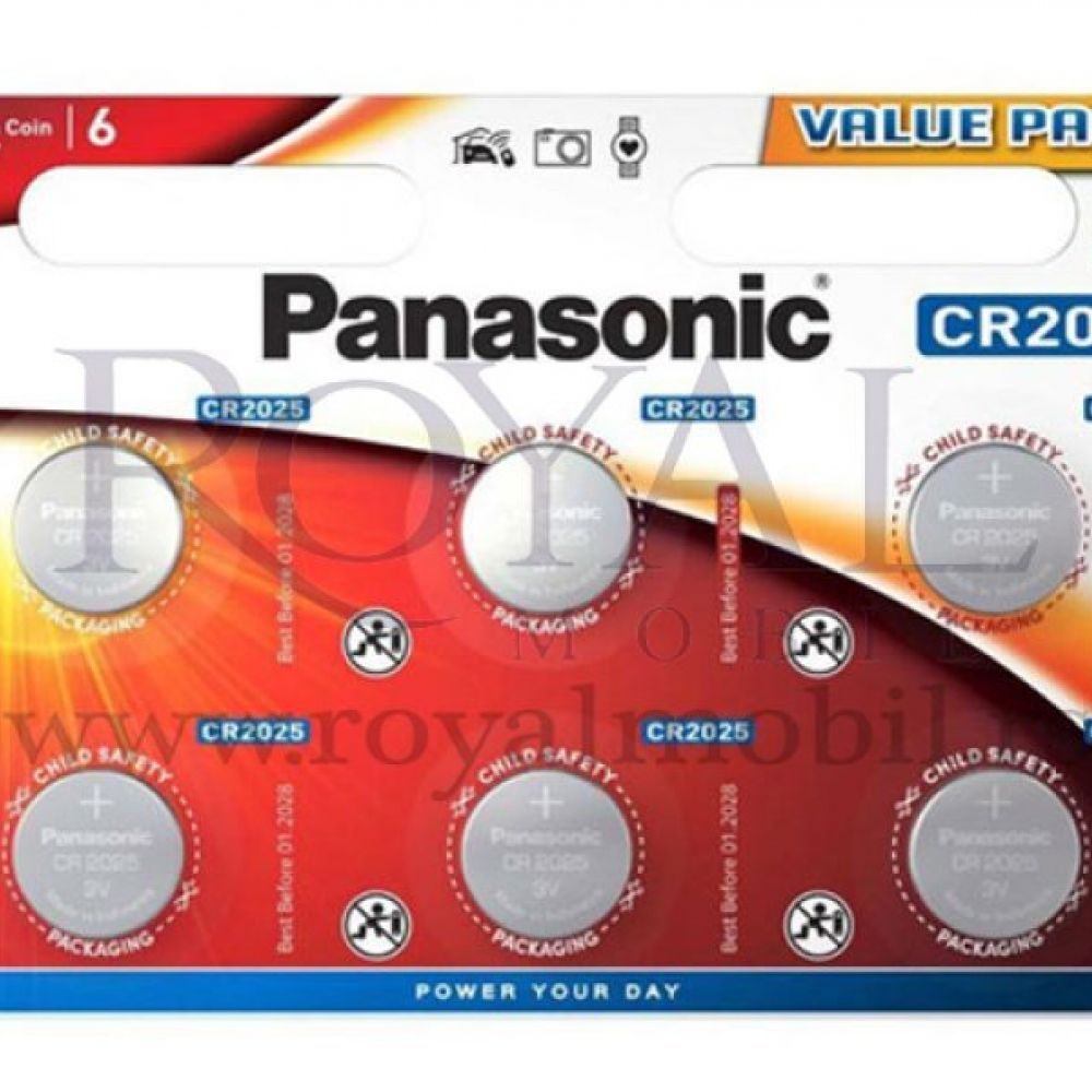 Panasonic Baterije Litijum CR2025 L/6bp (Pak)