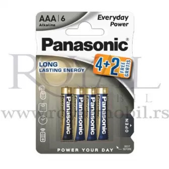 Panasonic Baterije LR03EPS/6BP -AAA (Pak. 6 kom)