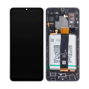 LCD + touchscreen + frame + baterija za Samsung A326 Galaxy A32 5G black FULL ORIGINAL EU