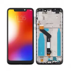 LCD + touchscreen + frame za Motorola Moto P30 Play srebrni FULL ORG EU SH