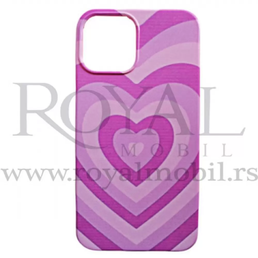 Futrola Soft Print HEART za Samsung A025 Galaxy A02S  roze