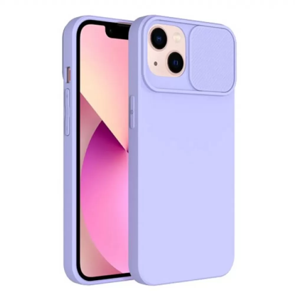 Futrola SOFT FULL PROTECT CAMERA (slide case) za iPhone 14 Pro (6.1) lila