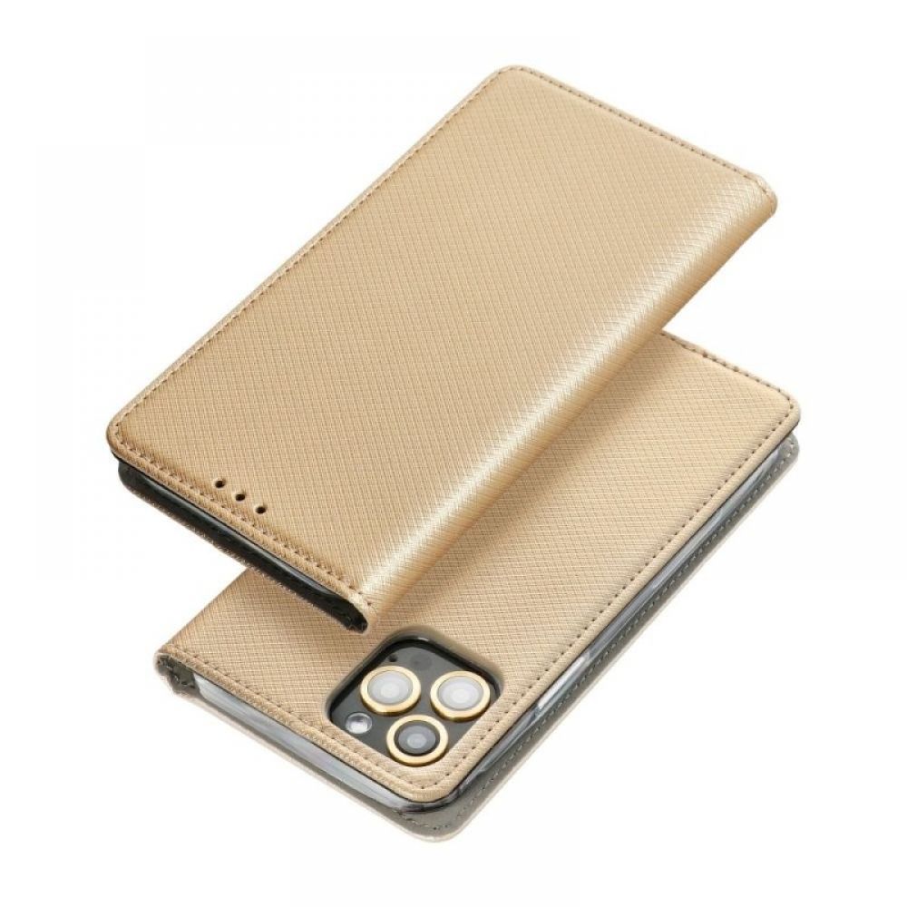 Futrola flip SMART CASE BOOK za Xiaomi Redmi Note 11 Pro / Redmi Note 11 Pro 5G zlatna