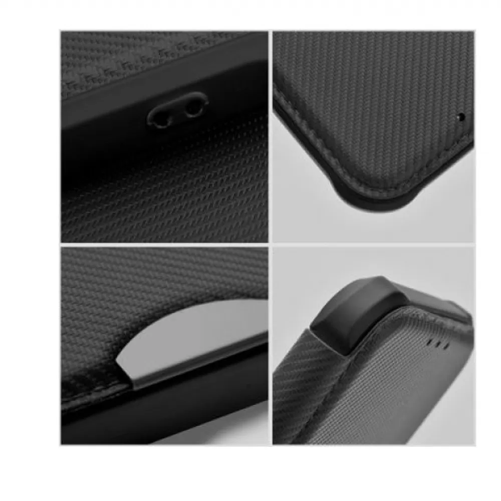 Futrola flip RAZOR BOOK (Smart Carbon case)  za Samsung A546 Galaxy A54 5G crna