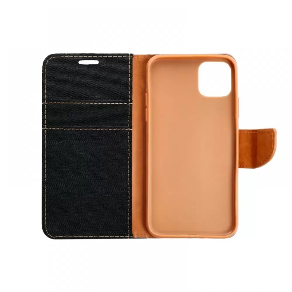 Futrola BI FOLD MERCURY Canvas (canvas book) za iPhone 14 (6.1) crna