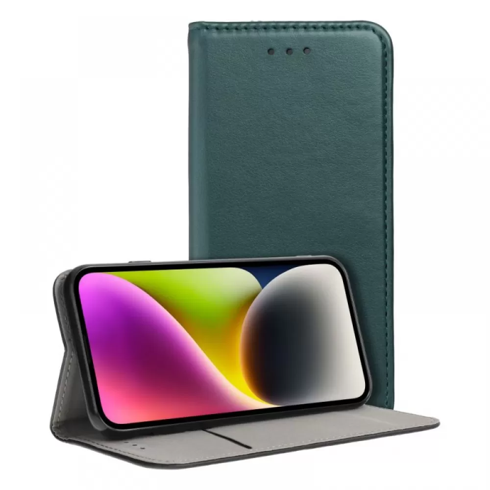 Futrola flip SMART MAGNETO BOOK (Magnetic case)za Samsung A145 / A146 Galaxy A14 4G / 5G zelena