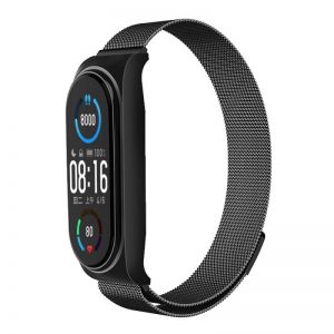 Narukvica za sat METAL za Xiaomi Mi Band 5/6 (01) crna