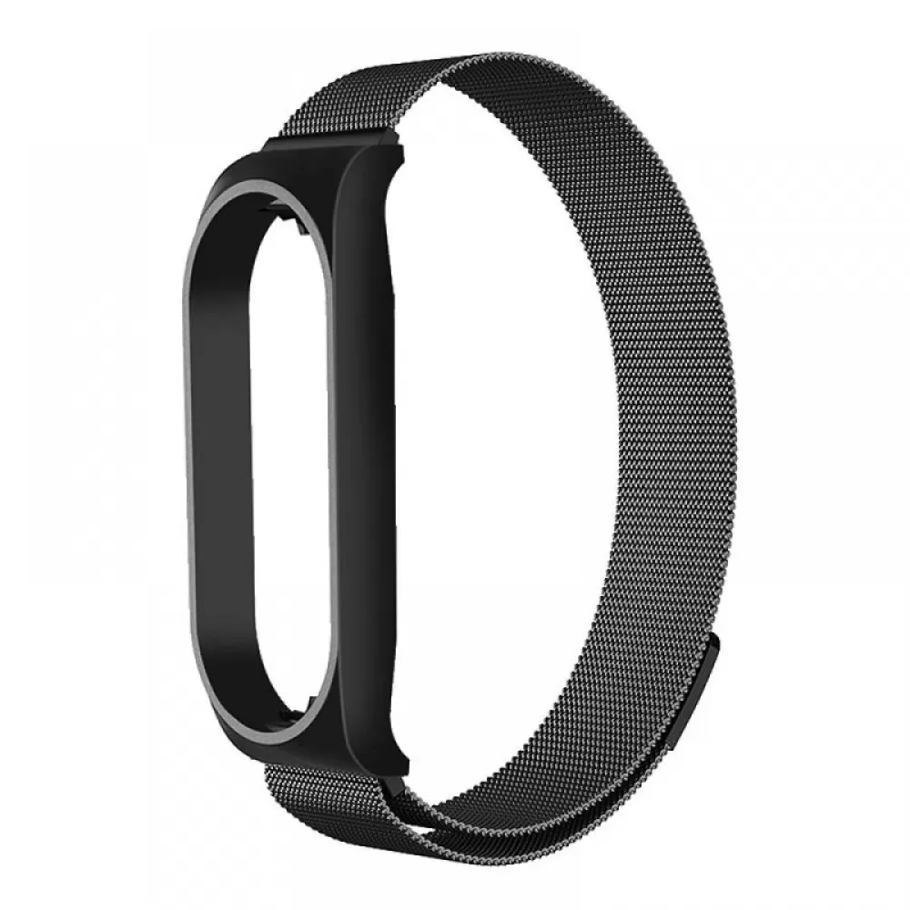 Narukvica za sat METAL za Xiaomi Mi Band 5/6 (01) crna