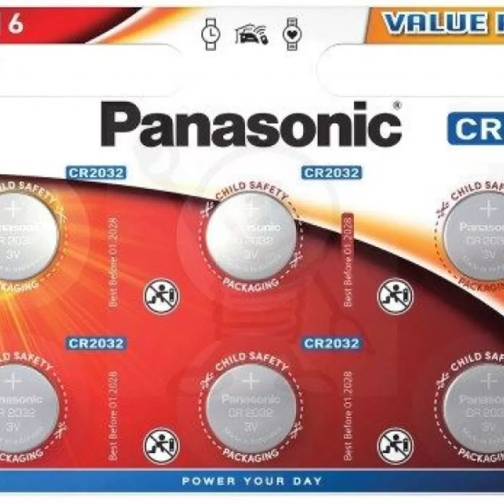 Panasonic baterije Litijum CR-2032 L/6bp