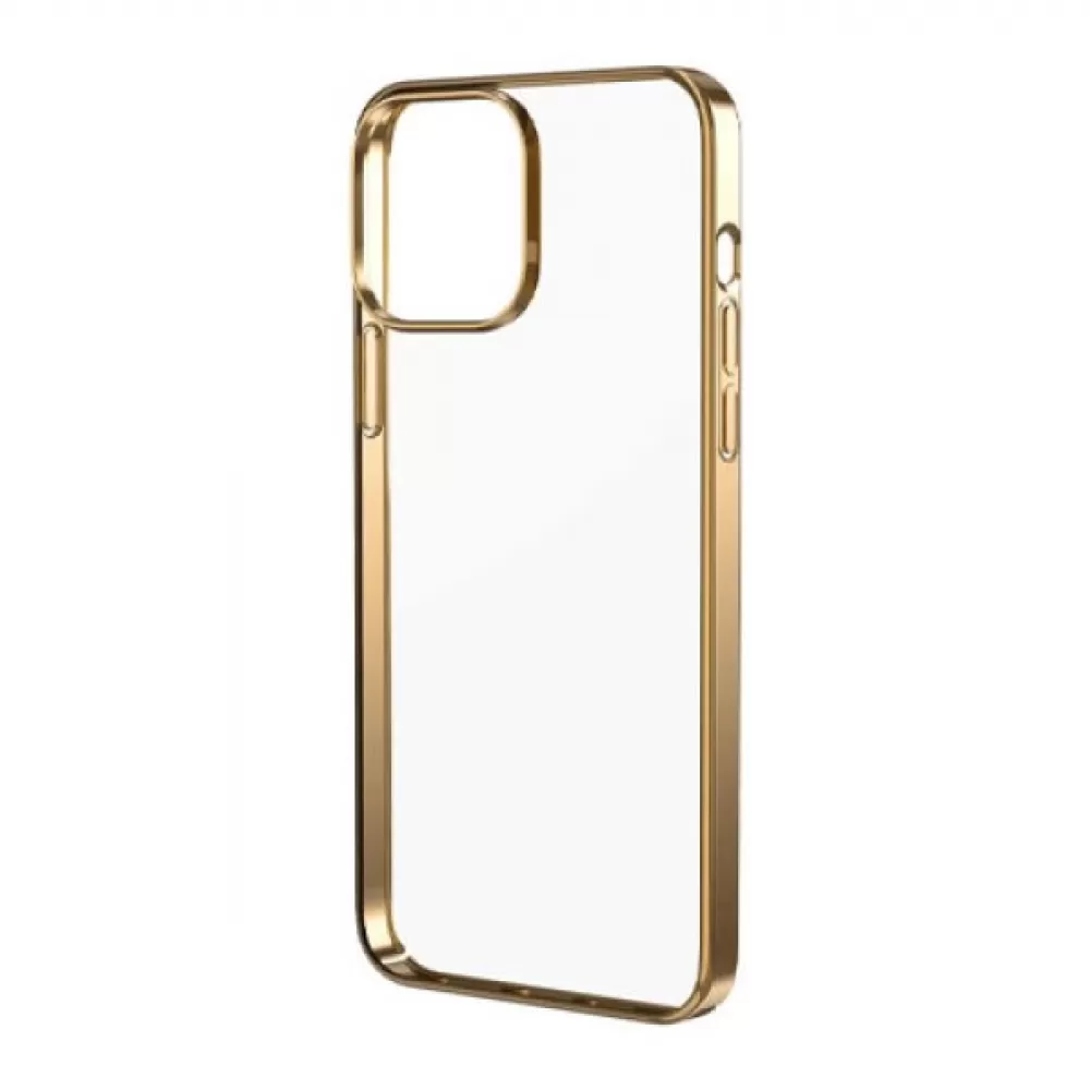 Futrola MIMO CLEAR CASE za iPhone 13 (6.1) zlatna