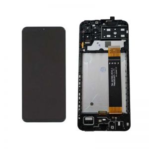 LCD + touchscreen + frame za Samsung A137 Galaxy A13 rev 0.5 GH82-29228A crni (service pack) FULL ORIGINAL EU