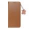 Futrola flip LEATHER CASE SMART PRO za iPhone 15 Pro (6.1) braon