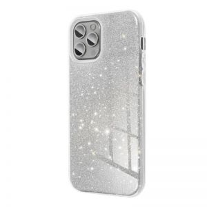 Futrola PVC SHINE 3IN1 (shining case) za iPhone 15 (6.1) srebrna