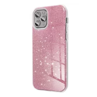 Futrola PVC SHINE 3IN1 (shining case) za iPhone 15 Pro (6.1) roze