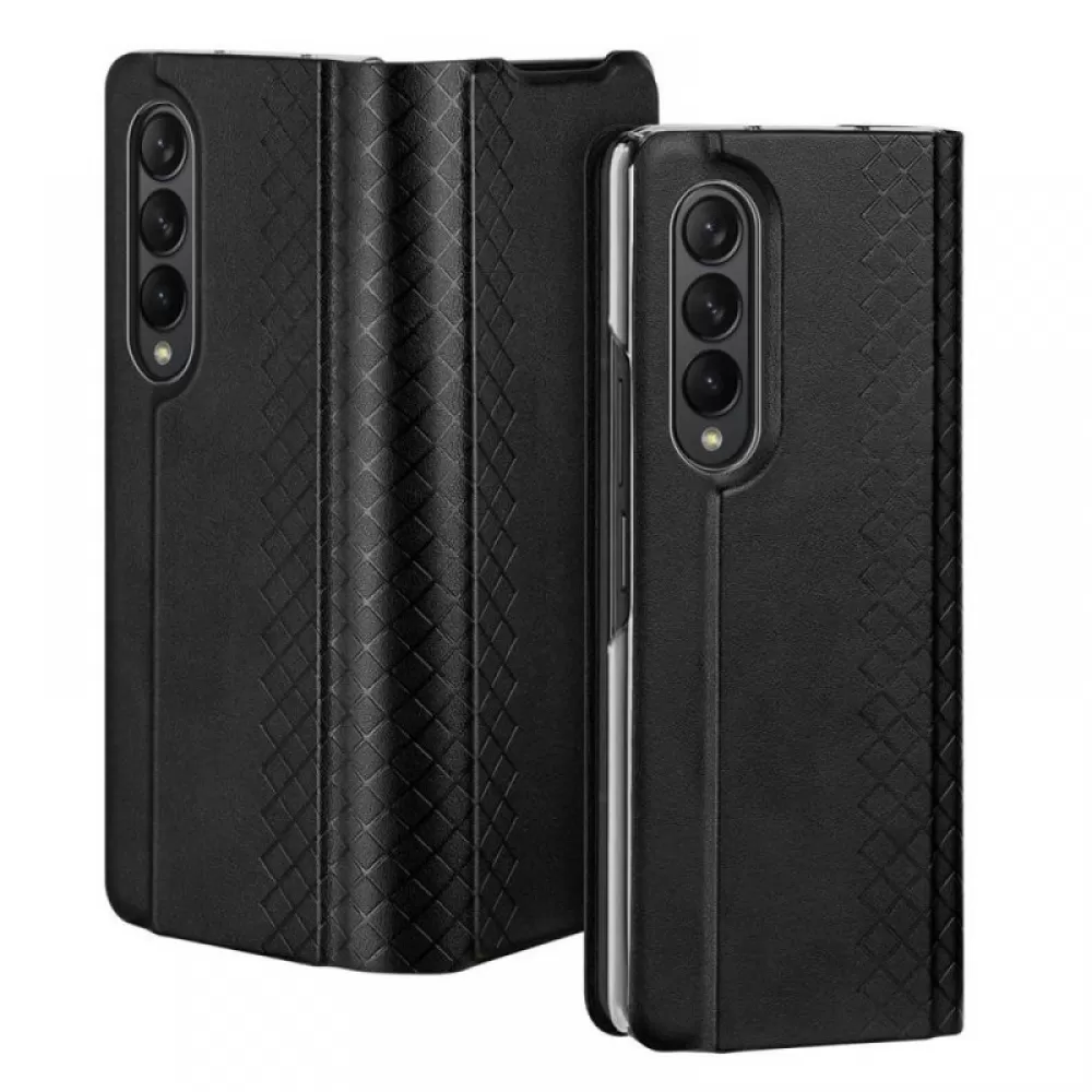 Futrola DUX DUCIS BRIL LEATHER za Samsung Galaxy Z Fold 4 5G crna