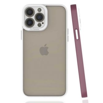 Futrola PVC PRO CAMERA za iPhone 12 (6.1) bordo