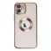 Futrola CIRCLE METALIK za iPhone 15 Pro (6.1) roze