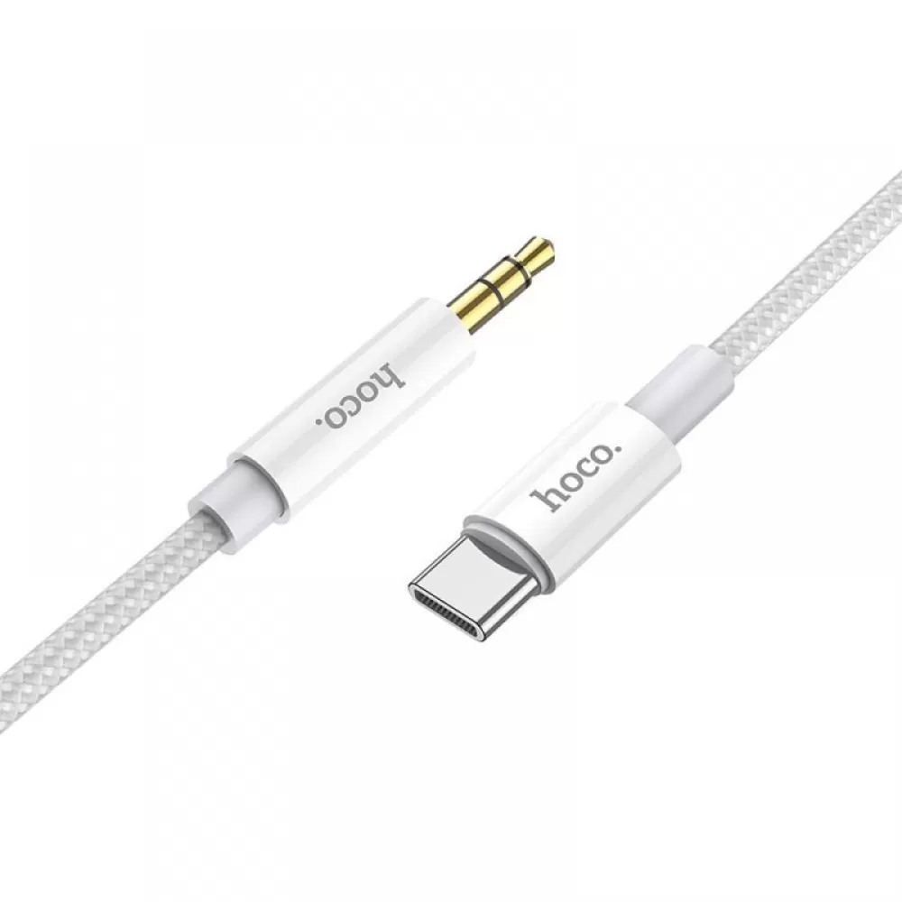 Audio HOCO kabal UPA19 Audio Jack 3,5mm na Type C 1m srebrni