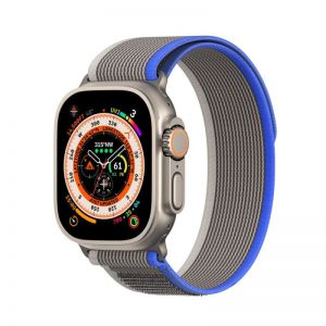 Narukvica za sat DUX DUCIS YJ ZA Apple Watch 42/44/45/49mm siva sa plavim