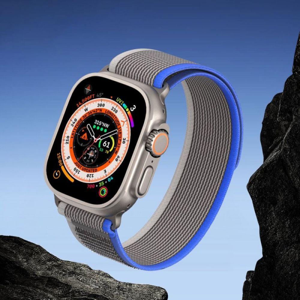 Narukvica za sat DUX DUCIS YJ ZA Apple Watch 42/44/45/49mm siva sa plavim