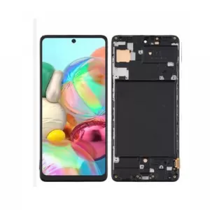 LCD + touchscreen + frame za Samsung A715 Galaxy A71 black (service pack) FULL ORIGINAL EU