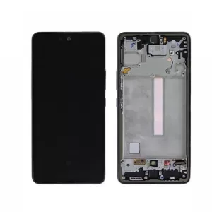 LCD + touchscreen + frame za Samsung A736 Galaxy A73 5G black (service pack) FULL ORIGINAL EU