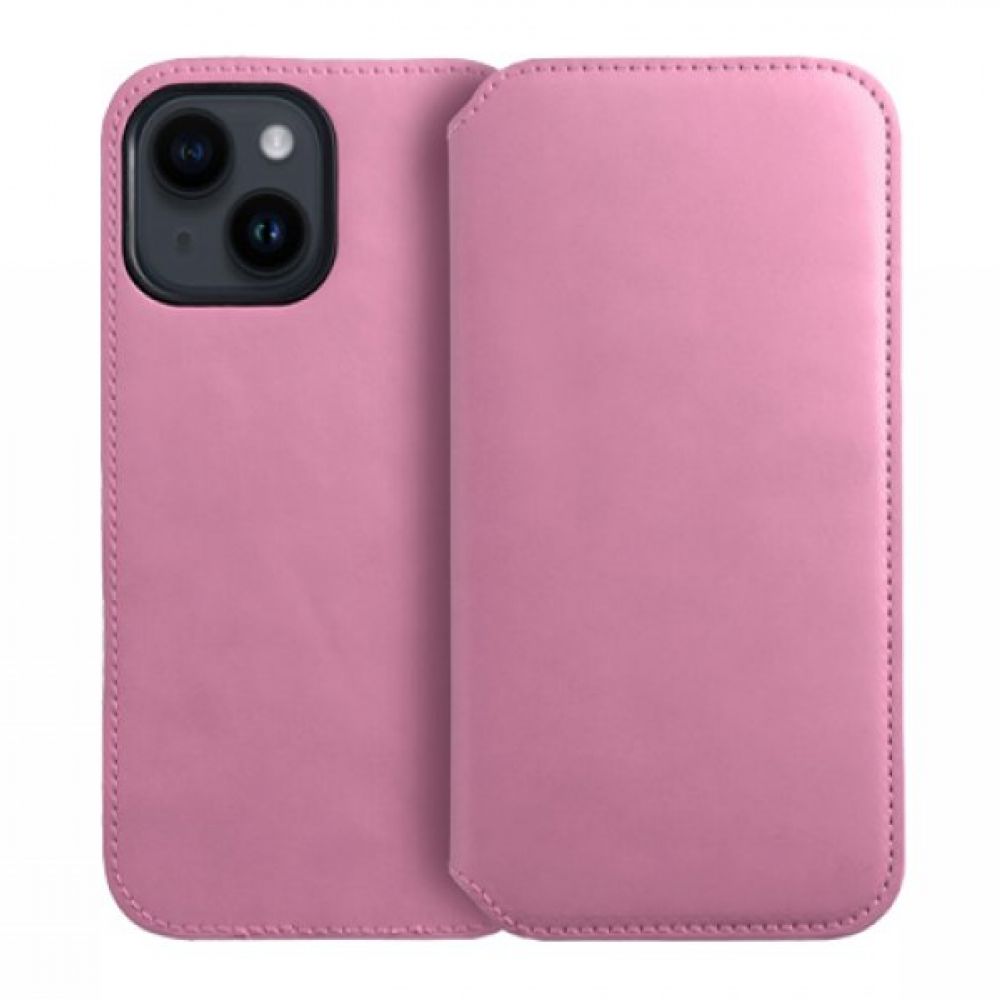 Futrola flip DUAL POCKET BOOK za Samsung Galaxy S24 Ultra roze