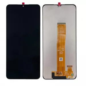 LCD + touchscreen za Samsung A125 Galaxy A12 zuti flet REV 0.1 crni X-Cell original