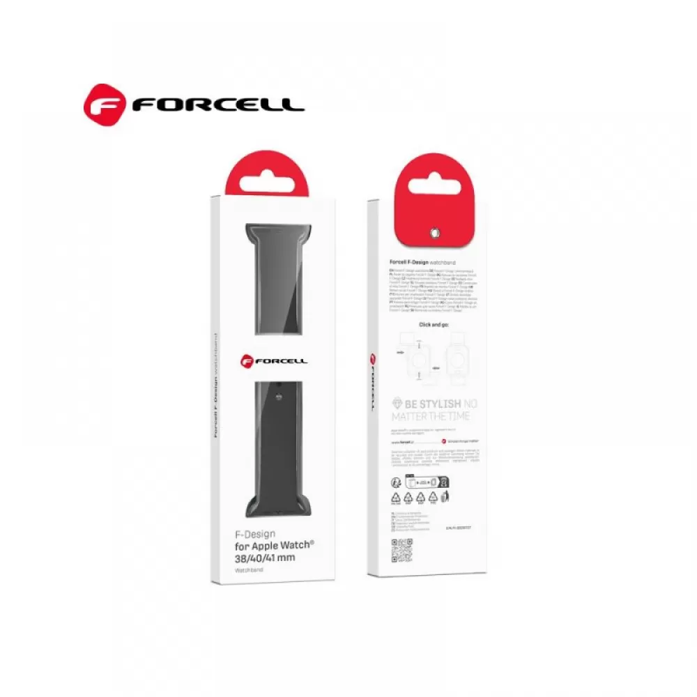 Forcell narukvica za sat F-DESIGN FA01 za Apple Watch 38/40/41mm crna