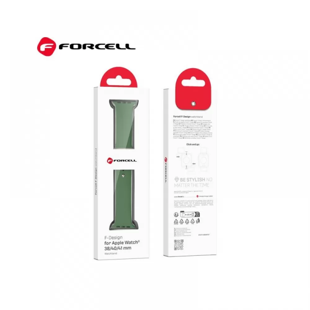 Forcell narukvica za sat F-DESIGN FA01 za Apple Watch 42/44/45/49mm maslinasto zelena