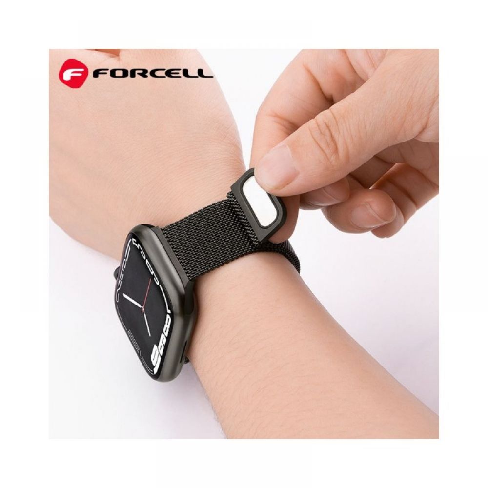 Forcell narukvica za sat F-DESIGN FA03 za Apple Watch 42/44/45/49mm crna